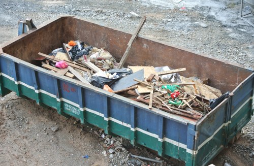 Residents disposing of household waste in Crystal Palace